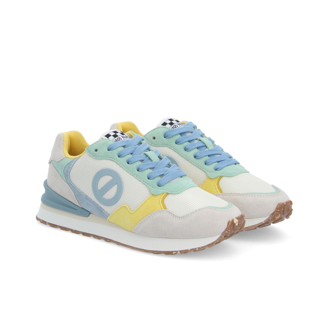 TOVA RUNNER W - SDE/MESH/ROSIE - BIANCO SPORCO/BLU SICILIANO